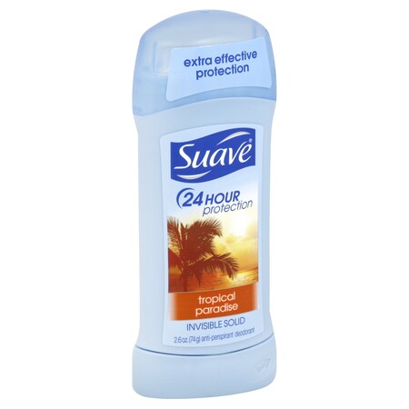 Suave Tropical Paradise Invisible Solid Antiperspirant Deodorant 602124